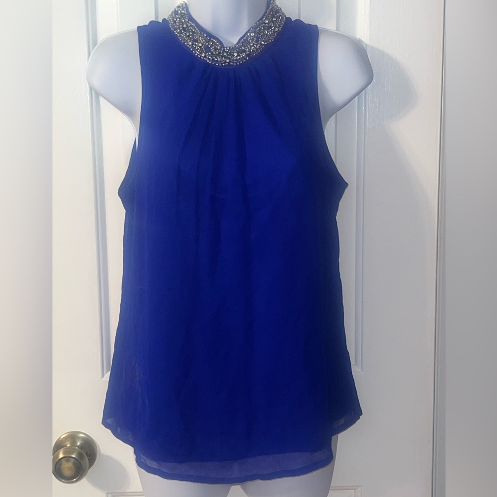 Charlotte Russe Blue Sleeveless Tank Top